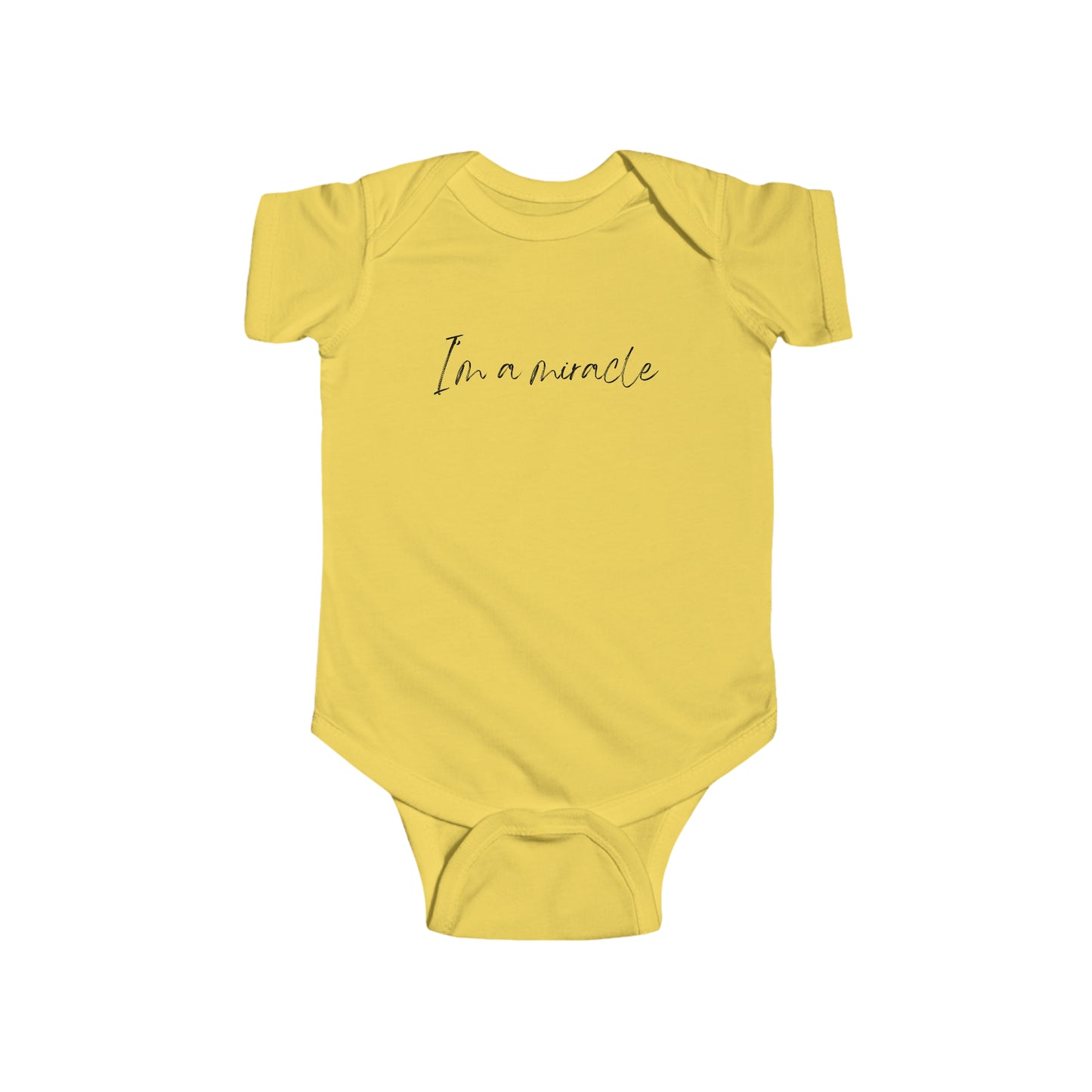 I’m a Miracle | Rainbow baby | Catholic baby clothes | Affordable | Adorable Gift for Catholic Baby, Newborn, and Baptism