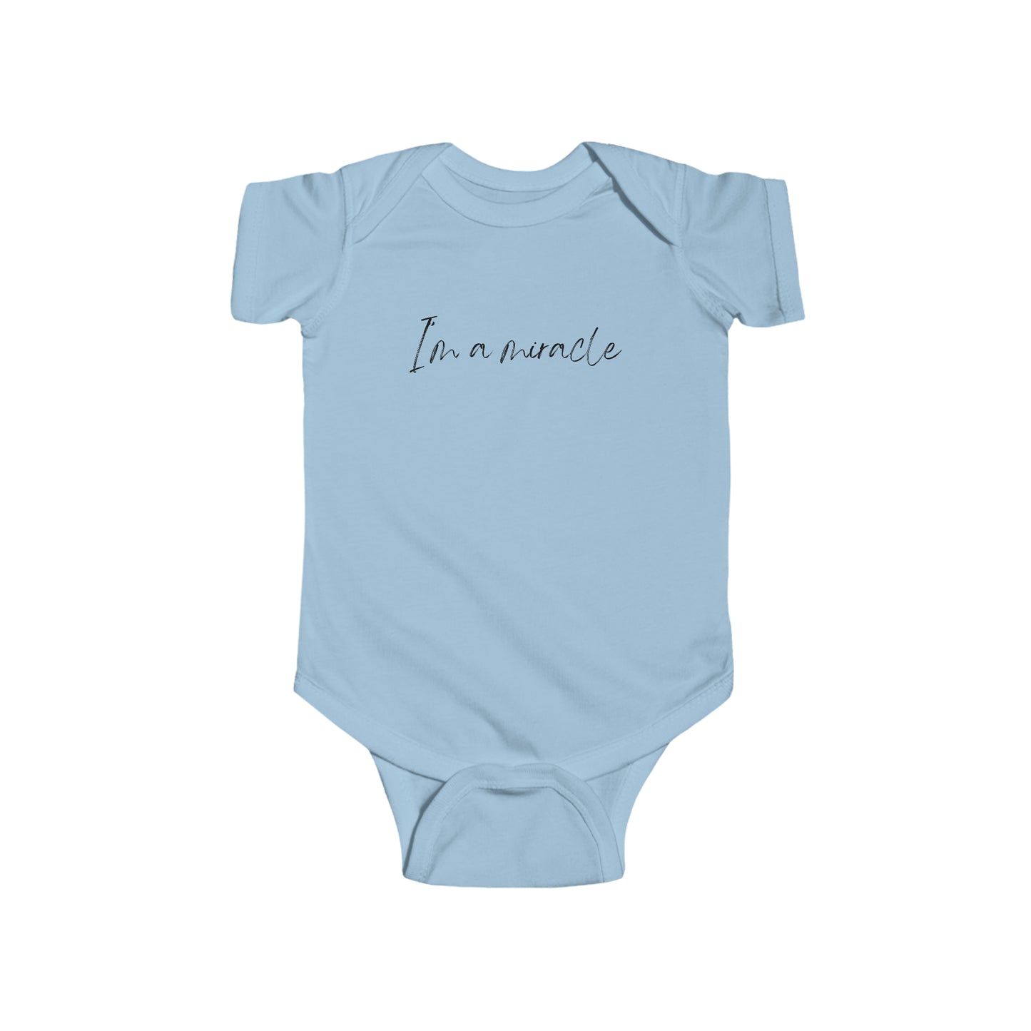 I’m a Miracle | Rainbow baby | Catholic baby clothes | Affordable | Adorable Gift for Catholic Baby, Newborn, and Baptism