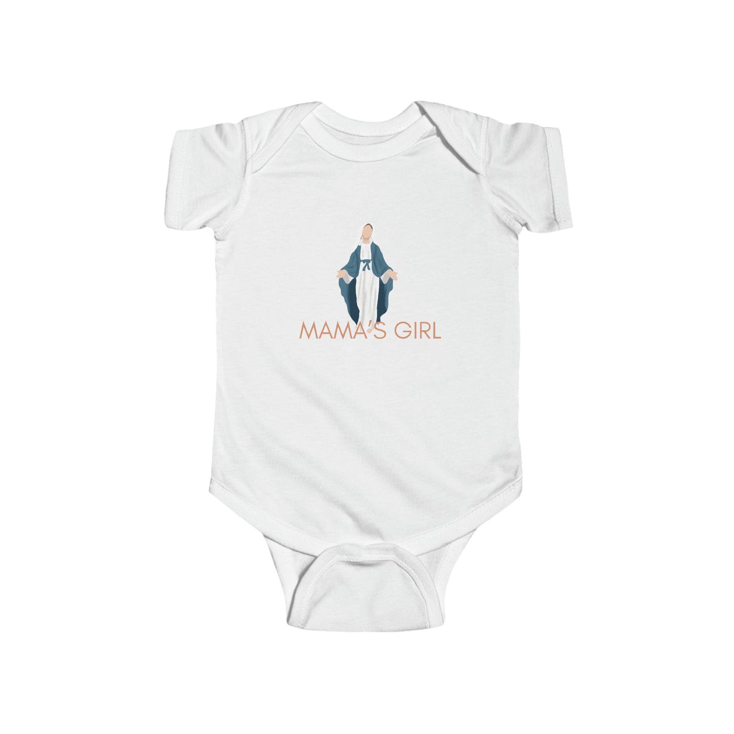 Mamas Girl | Mary, Mother of God | Adorable Gift for Catholic Baby, Newborn, and Baptism