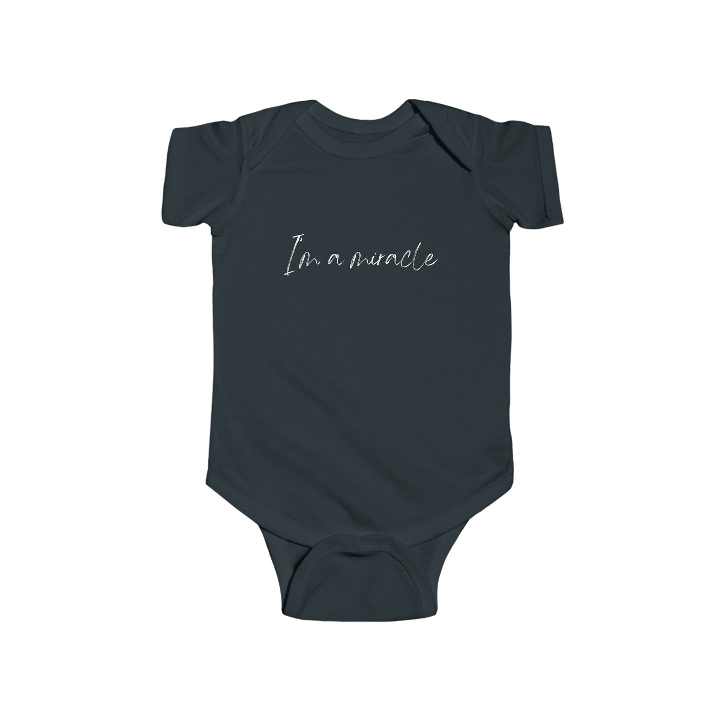 I’m a Miracle | Rainbow baby | Catholic baby clothes | Affordable | Adorable Gift for Catholic Baby, Newborn, and Baptism