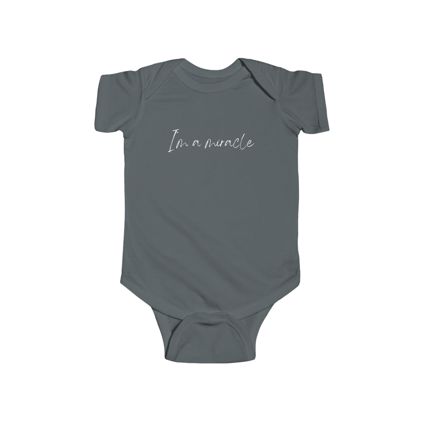I’m a Miracle | Rainbow baby | Catholic baby clothes | Affordable | Adorable Gift for Catholic Baby, Newborn, and Baptism