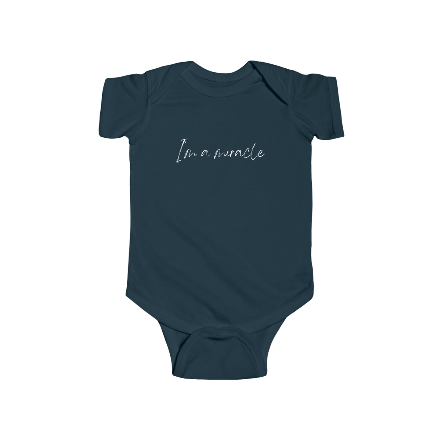 I’m a Miracle | Rainbow baby | Catholic baby clothes | Affordable | Adorable Gift for Catholic Baby, Newborn, and Baptism