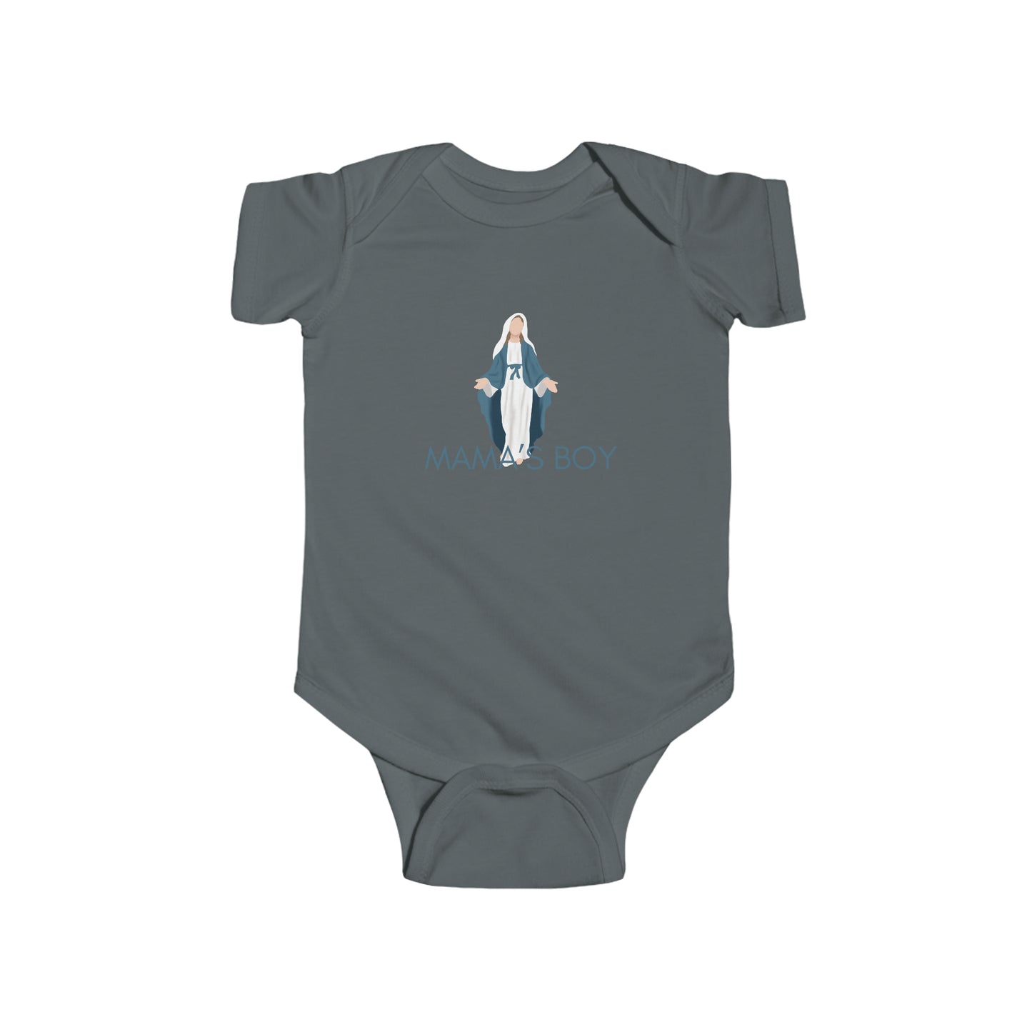 Mamas Boy | Mary, Mother of God | Adorable Gift for Catholic Baby, Newborn, and Baptism