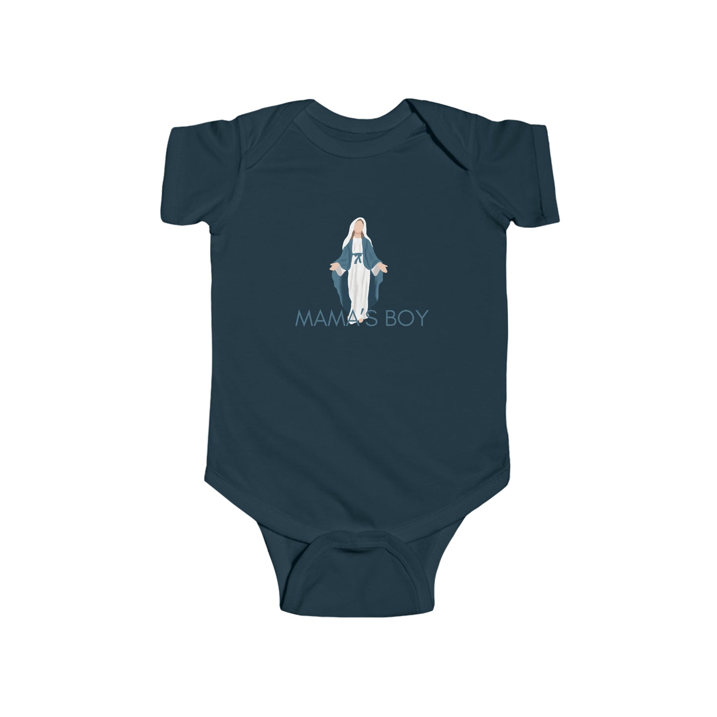 Mamas Boy | Mary, Mother of God | Adorable Gift for Catholic Baby, Newborn, and Baptism